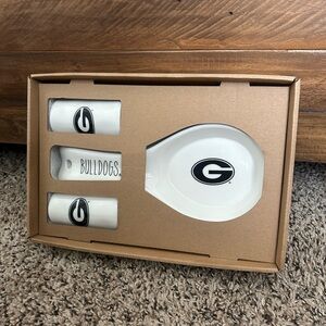 Georgia Ceramic Spoon Rear & Salt And Pepper Set